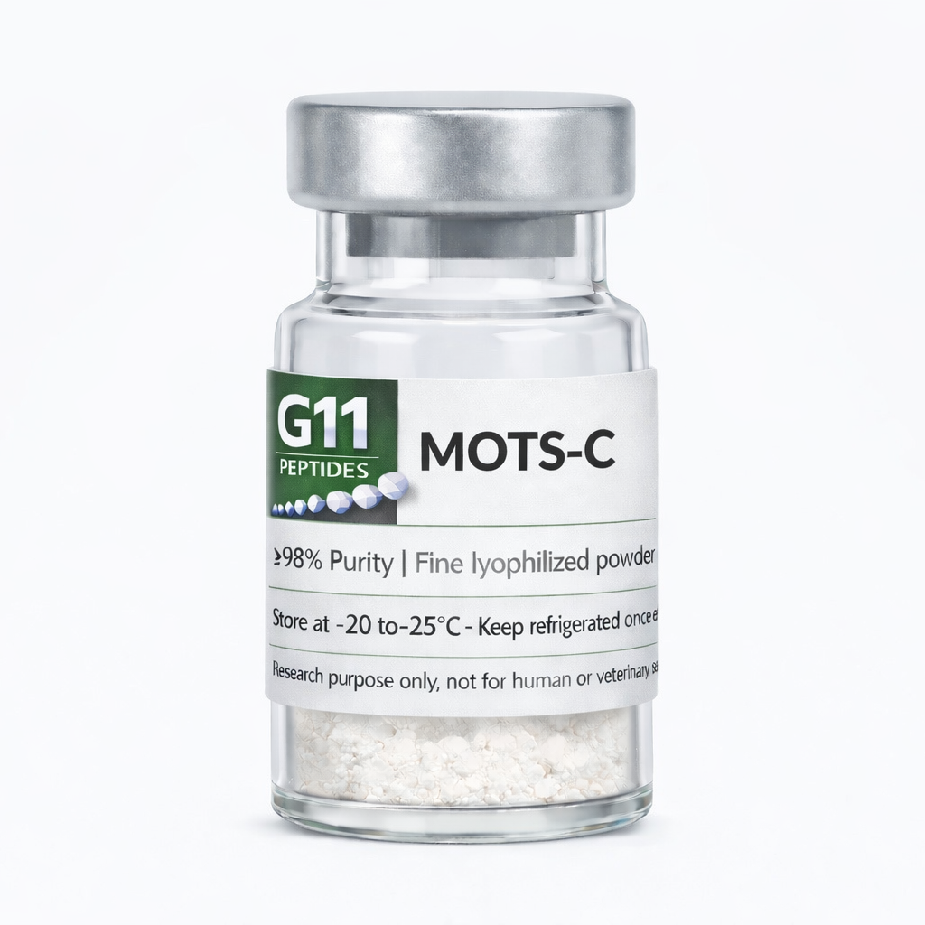 MOTS-C – 10mg lyophilised peptide vial for laboratory research use