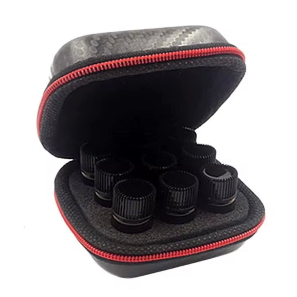 PEPTIDE VIAL STORAGE CASE - 9-SITE CARBON FIBRE LOOK