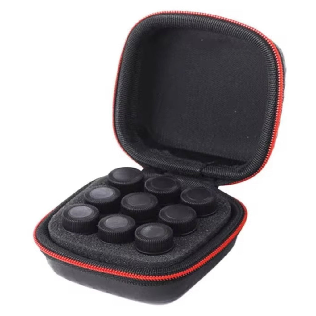 PEPTIDE VIAL STORAGE CASE - 9-SITE CARBON FIBRE LOOK