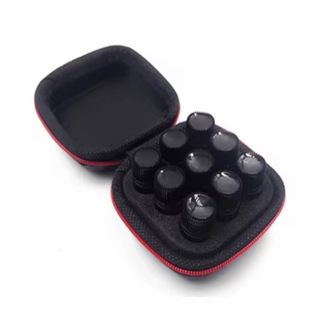 PEPTIDE VIAL STORAGE CASE - 9-SITE CARBON FIBRE LOOK